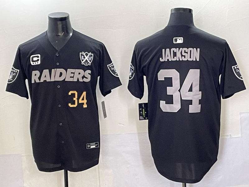 Men Oakland Raiders #2 jackson Black 2025 Nike NFL jersey 003